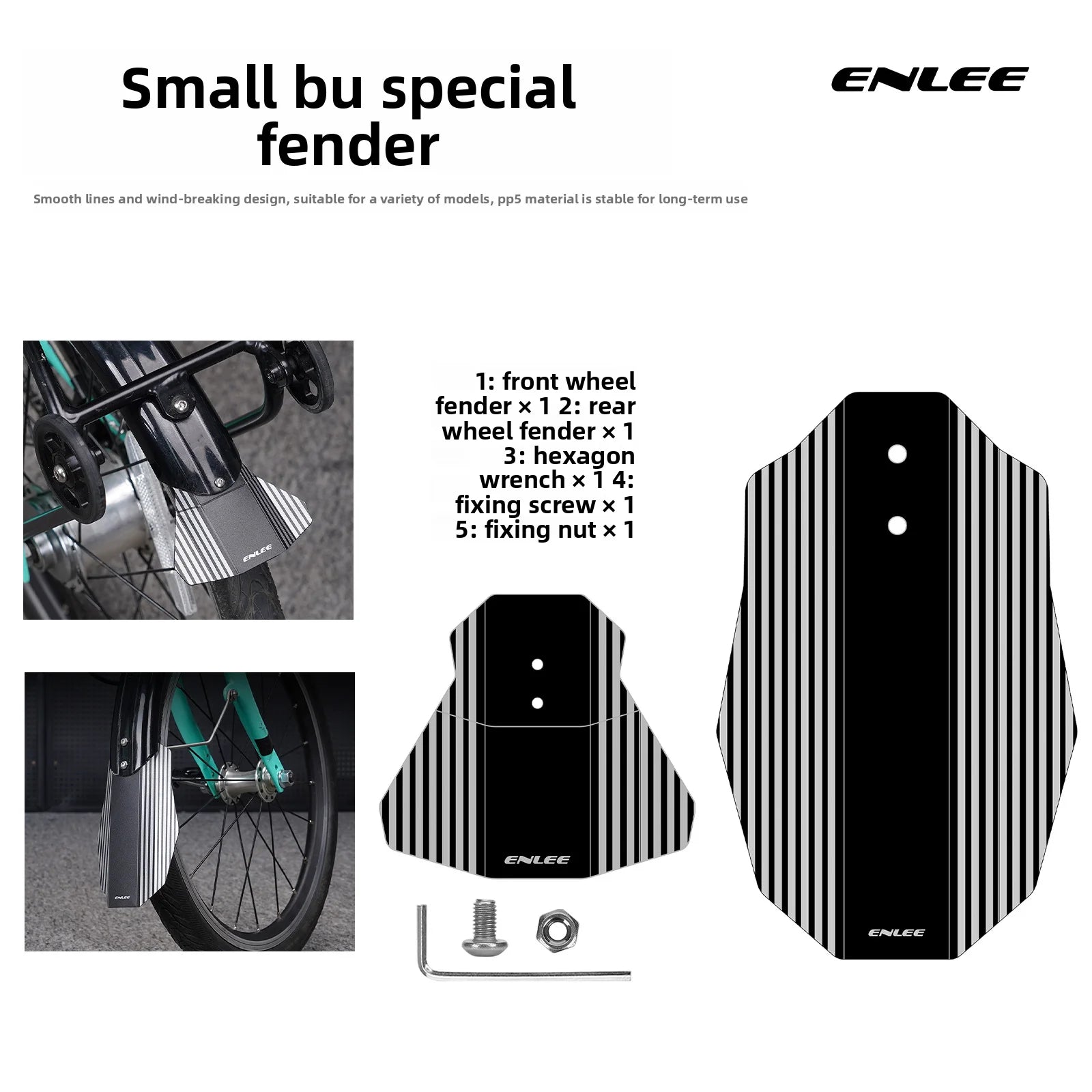 Brompton Folding Bike Front Fender – Quick-Release Mudguard