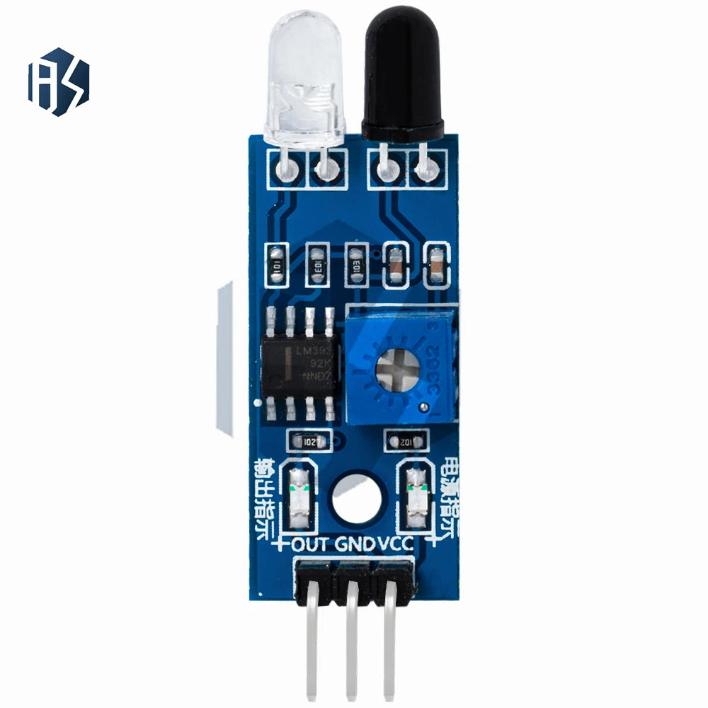 Infrared Obstacle Avoidance Sensor Module for Arduino Smart Car Robot - Adjustable Distance Detection 3-Pin Zpaxo