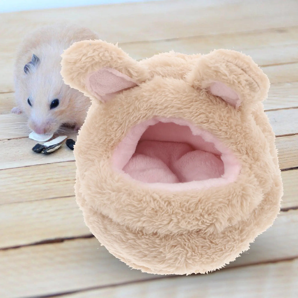 Hamster Hideout House Soft Cotton Small Animal Nest Bed Guinea Pig