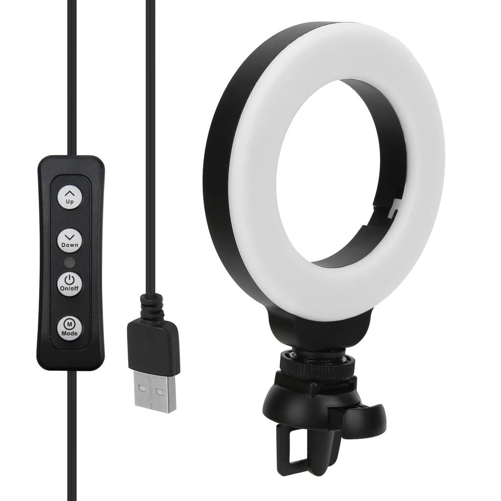 LED Dimmable Light Selfie Fill Clip Live Video Laptop Tablet