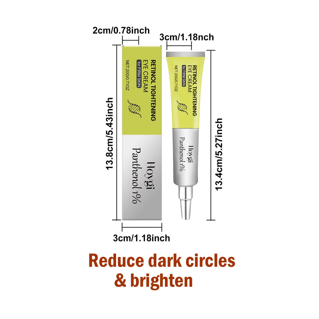 Eye Cream Care Firming Anti-Wrinkle Retinol Under Eye Lightening Dark Circles Eye Bags Removal Anti Puffiness Anti-Aging Zpaxo Lighten Dark Circles
