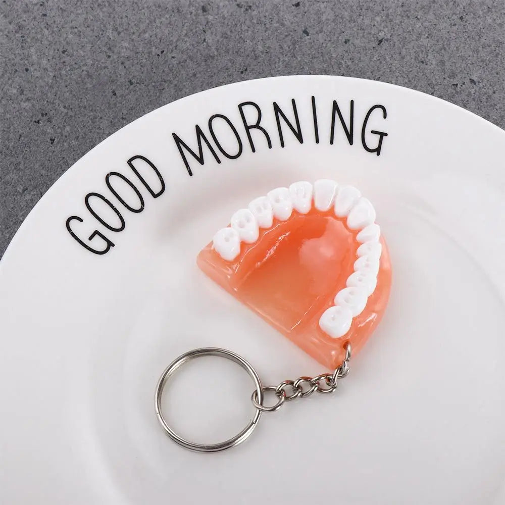 Dental Decoration Simulation Teeth Shape Resin Tooth Key Chain Zpaxo