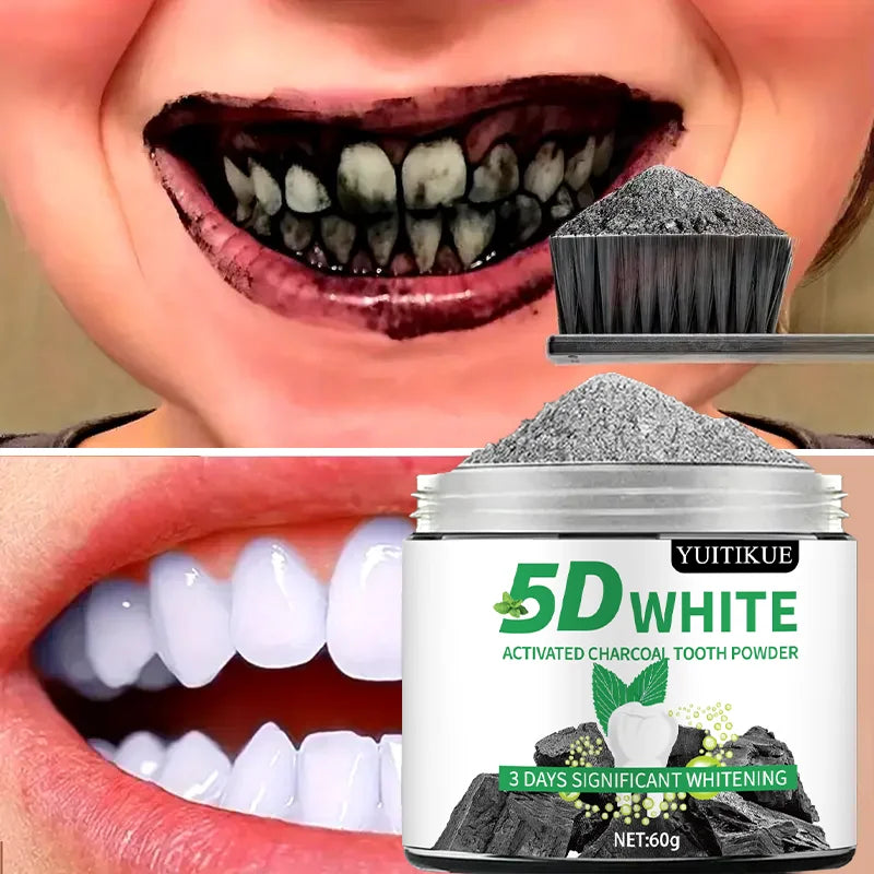 Natural Tooth Whitening Powder – Charcoal, Fresh Breath 60g Tooth Whitening Powder Zpaxo