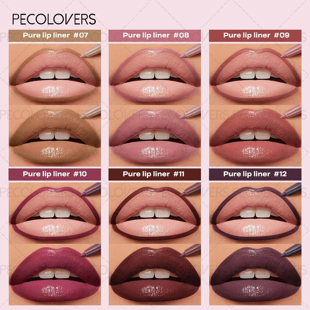 Long-lasting Waterproof Lip Liner Pen Easy Coloring Great Rendering Zpaxo