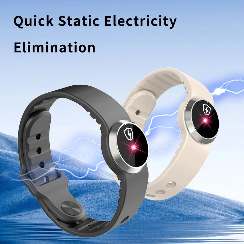 Anti-static Bracelet Wireless Safe Electrostatic Release Device Portable Wristband Static Eliminator Unisex Accessories Zpaxo