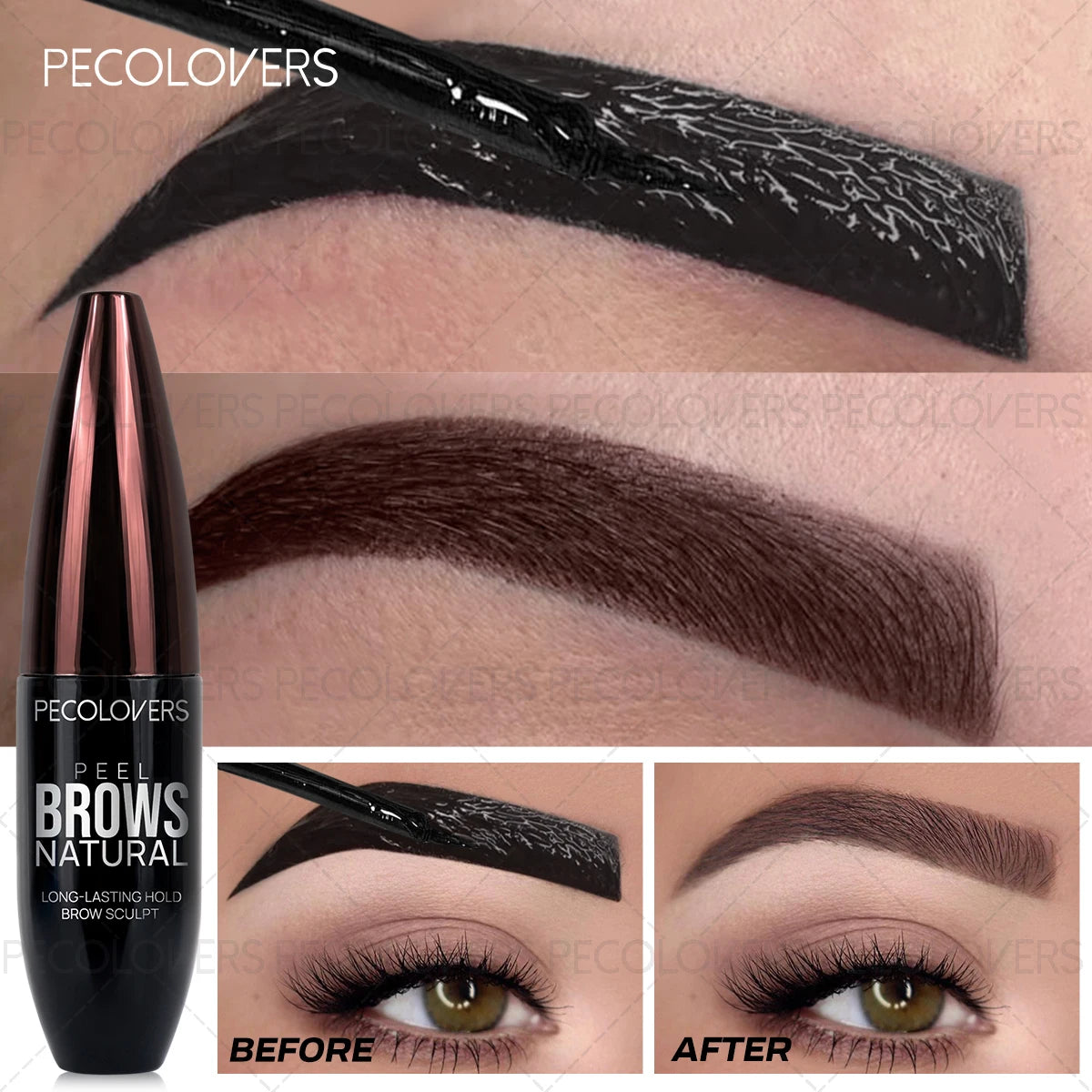 Long-lasting Eyebrow Gel Makeup Semi-permanent Waterproof ColorSweat-proof Film Forming Dye Eyebrow Cream Tint Cosmetics Zpaxo