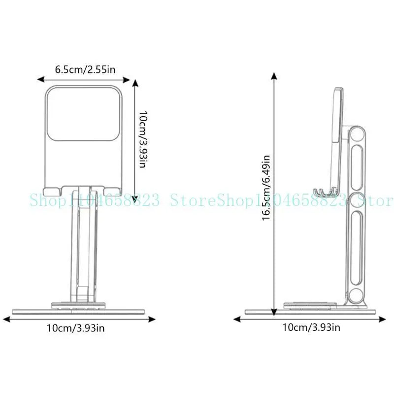 Foldable Aluminum Stand Adjust Desktop 360 Degree Rotating Phone Hold Zpaxo
