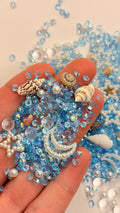 30g Ocean Epoxy Resin Filling – Shells, Starfish & Crabs Decor Resin Craft Filling Zpaxo 30G S