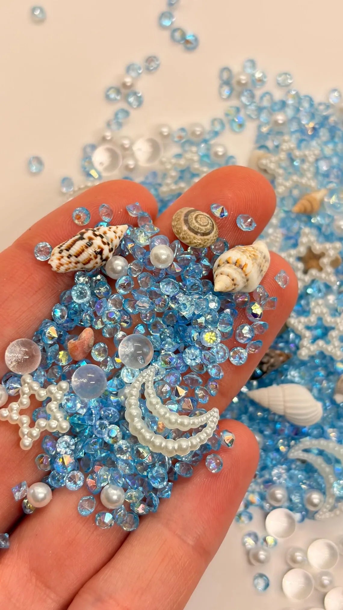 30g Ocean Epoxy Resin Filling – Shells, Starfish & Crabs Decor Resin Craft Filling Zpaxo 30G S