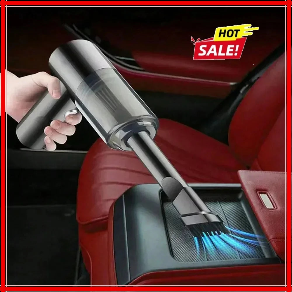 1pc Wireless Vacuum Cleaner Dual Use for Home and Car 120W High Power Powerful Vacuum Cleaner Black Zpaxo
