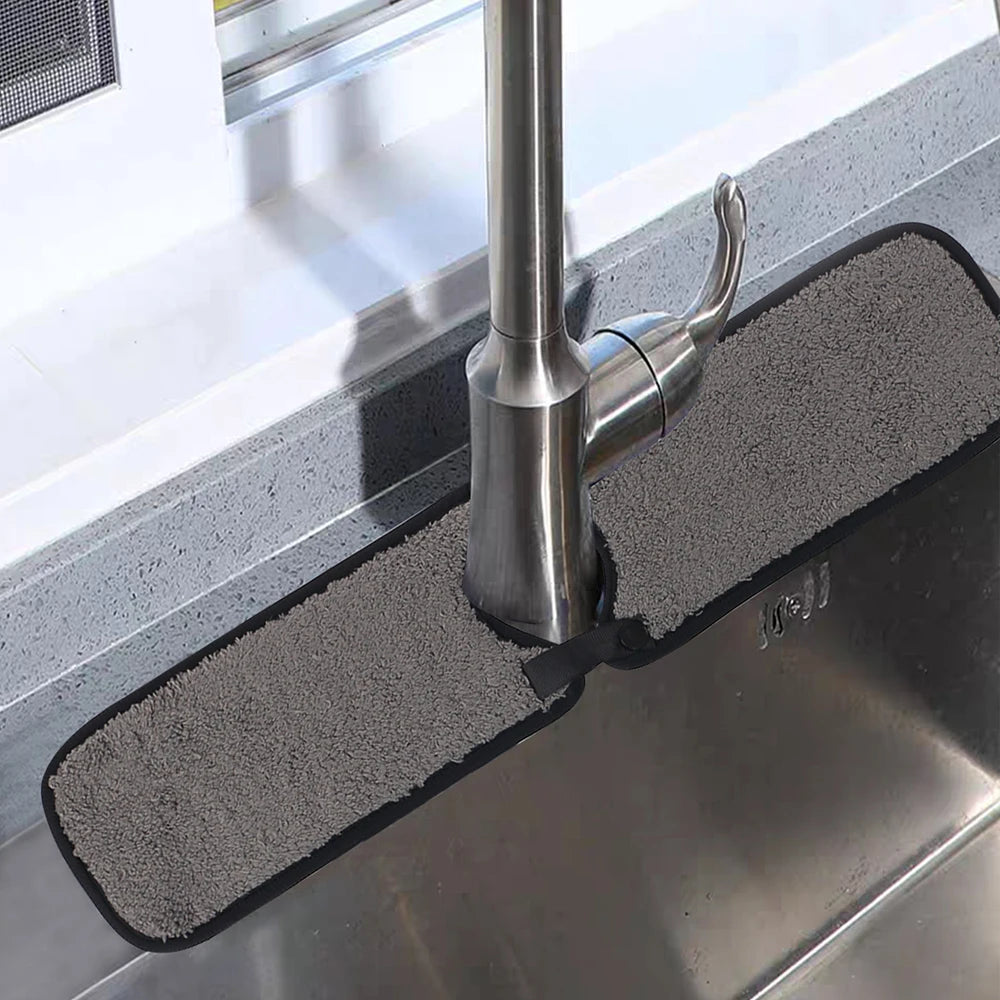 Faucet Absorbent Mat Sink Splash Guard for Kitchen Bathroom Countertop Protector Microfiber Faucet Splash Catcher Zpaxo