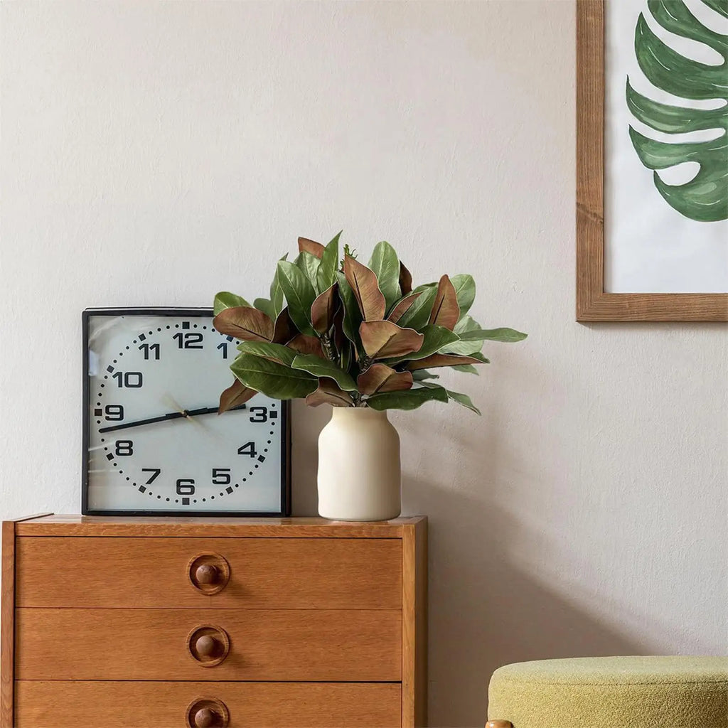 Faux Branches Realistic Magnolia Leaves Artificial Greenery Stems