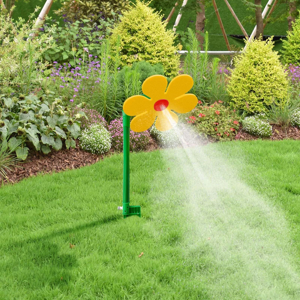 Sunflower 360° Shaking Rotating Sprinkler Garden Yard Lawn Irrigation Device Decorative Ornament Outdoor Water Toy For Children Zpaxo