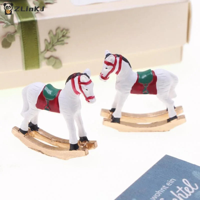▶1PCS 1/12 Dollhouse Miniature Trojans Model Toy Doll House Mini Christmas Decoration DIY Accessories Bedroom Scene Prop Zpaxo