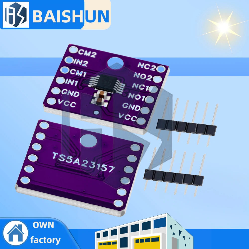 TS5A23157 CJMCU-23157 Dual Channel 10Ω SPDT Analog Switch Module Development Board for Arduino Zpaxo Default Title