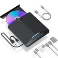 7-in-1 USB 3 0 Type-c External DVD CD Drive Burner Reader Player