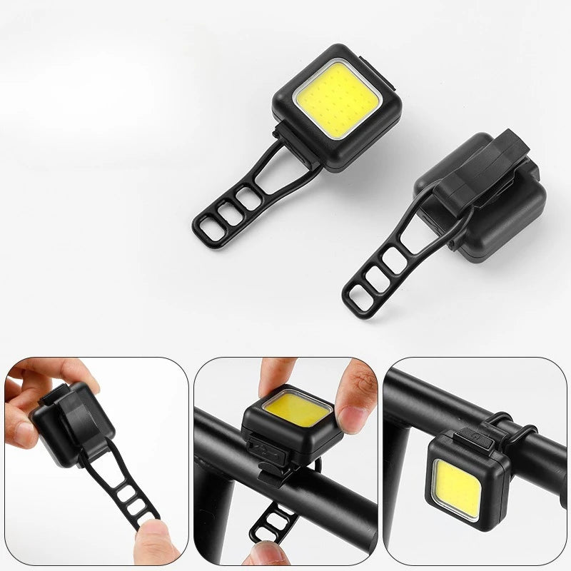 Mini Mountain Bike Multi Functional Strong Light Children's Mini Bike Front Light Outdoor Night Riding Waterproof Front Light Zpaxo