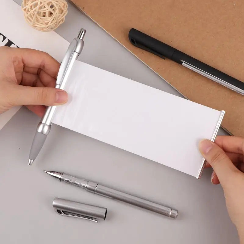 Retractable Hidden Pen with Pull-Out Paper | Portable Note Tool