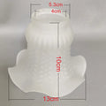 Glass Ceiling Lamp Shade Light Cover Flower Shaped Bulb Guard Fun Pendant Light Cover Fixture, for Home Bedside Bedroom Kitchen Zpaxo WHITE