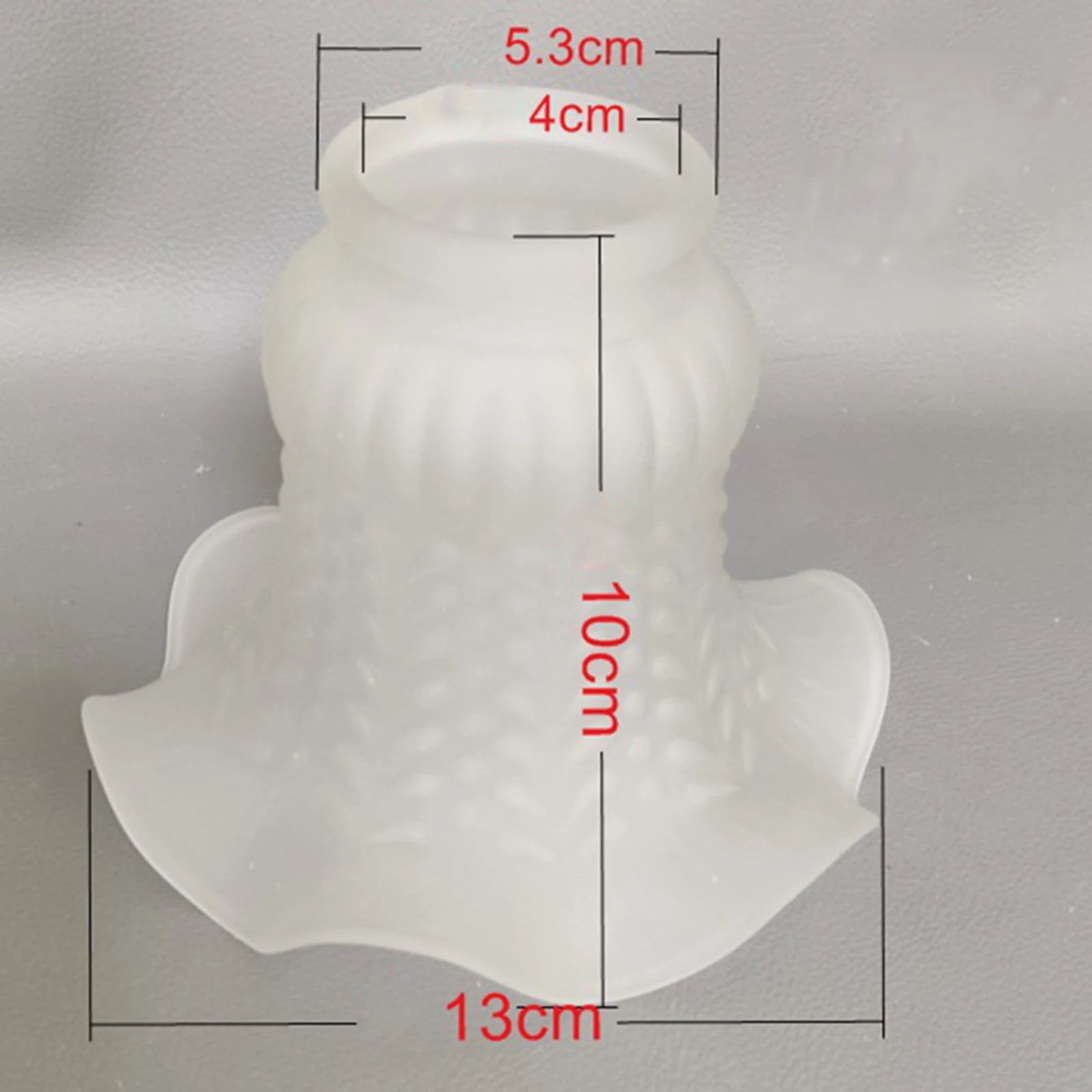Glass Ceiling Lamp Shade Light Cover Flower Shaped Bulb Guard Fun Pendant Light Cover Fixture, for Home Bedside Bedroom Kitchen Zpaxo WHITE