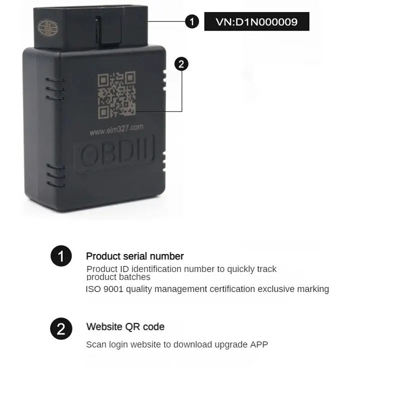 Automotive Diagnostic Tools Bluetooth-Compatible OBD2 Scanner V1.5 Code Reader OBDII Diagnosis Scanner for Android IOS Windows Zpaxo