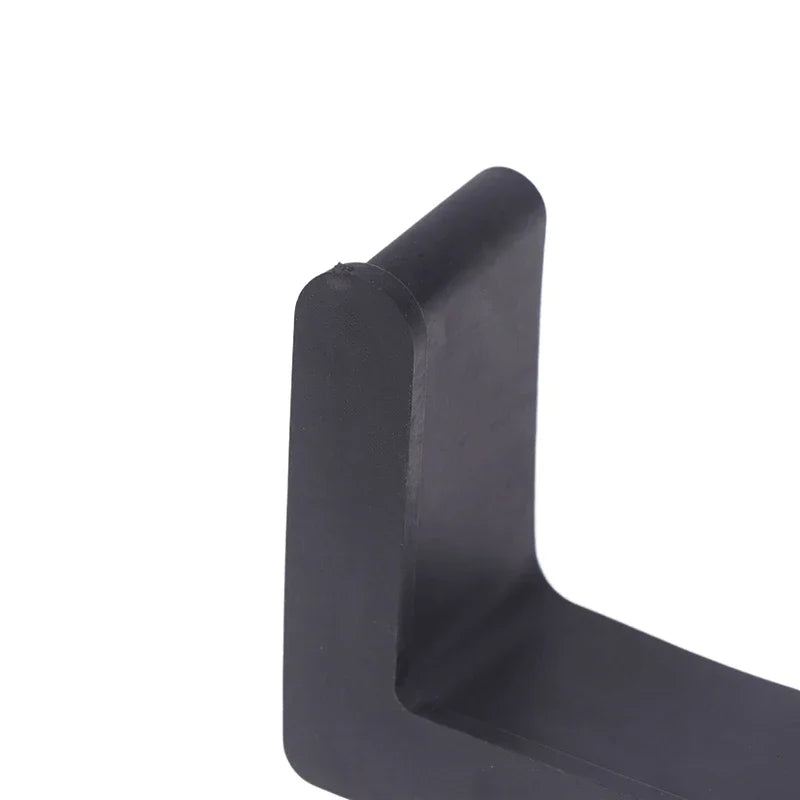 10Pcs L Type Rubber Base Non-Slip Foot Pad Slotted Angle Bar Triangle Feet Shelf Iron Bed Foot Cover Protective Rubber Sleeve Zpaxo