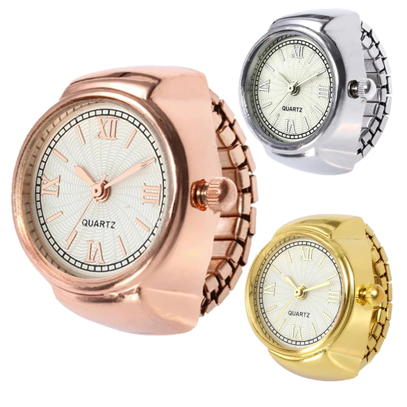RetroGem New Fashion Personality Ring Watches Adjustable Women's Party Banquet Jewelry Finger Accessories Rings Gifts for Women Zpaxo