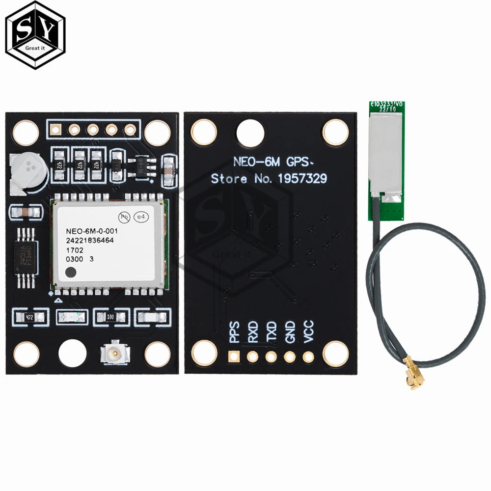 GY-NEO6MV2 NEO-6M GPS Module NEO6MV2 Flight Control EEPROM Controller Zpaxo GY-NEO6MV2 1pcs