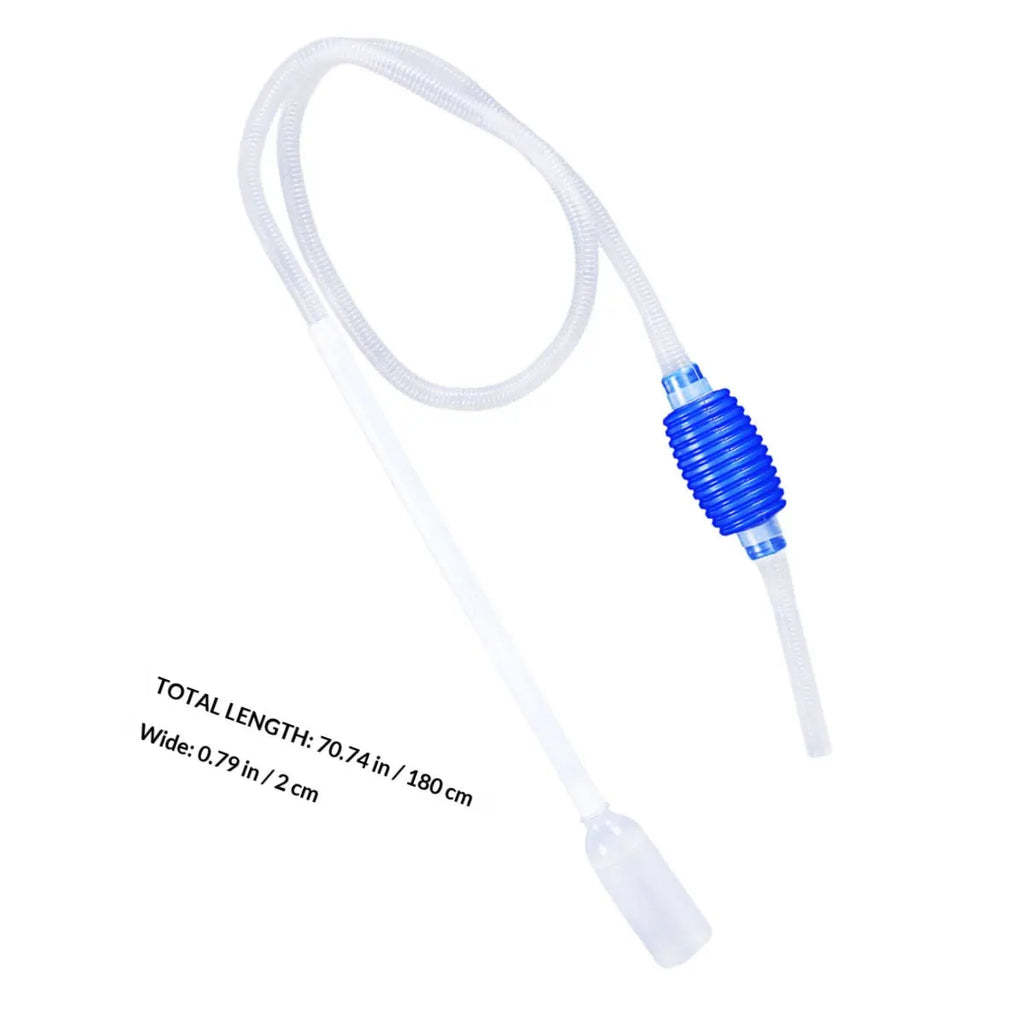 1 7m Aquarium Fish Tank Cleaner Siphon Pump Gravel Water Filter Easy