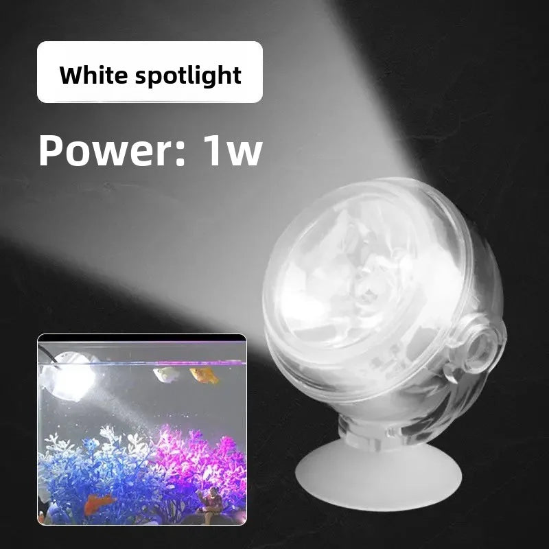 Color-Changing LED Aquarium Spotlight | USB Waterproof Fish Tank Light