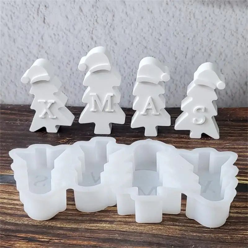 Christmas Tree Hat Molds Casting Silicone Mould Plasters