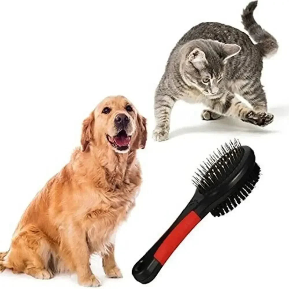 Pet Dog Needle Comb Durable Double-sided Bathing Brush Plastic Zpaxo