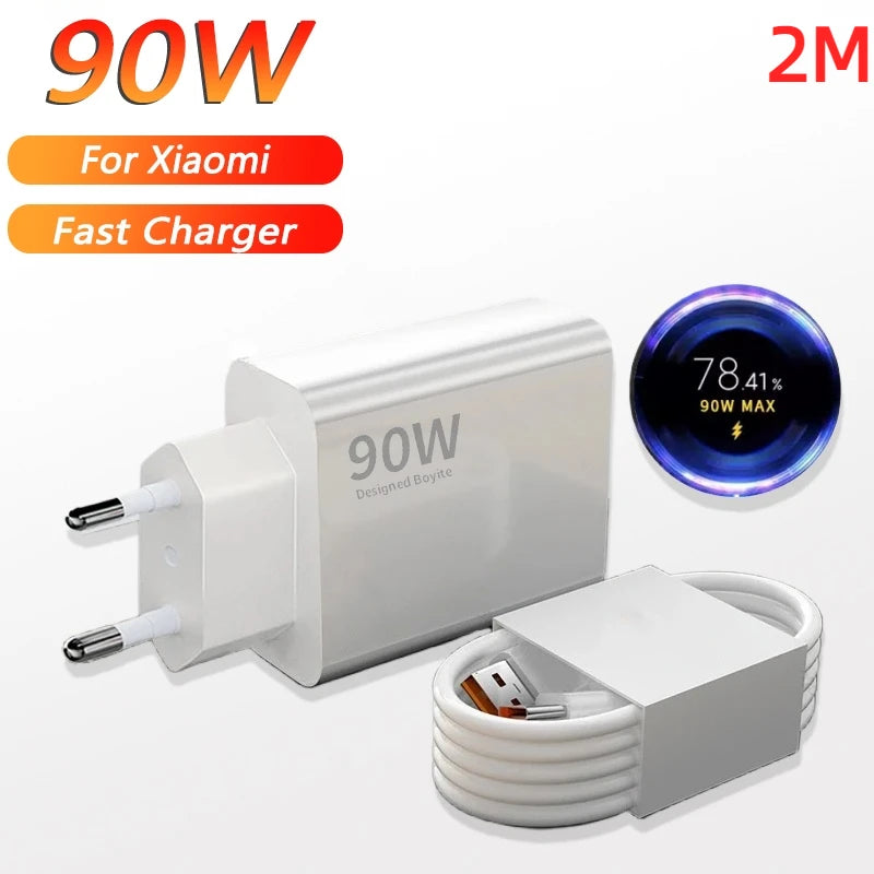 90W Charger Fast Efficient Turbo Charging Wall Power Adapter 1 5 2 M