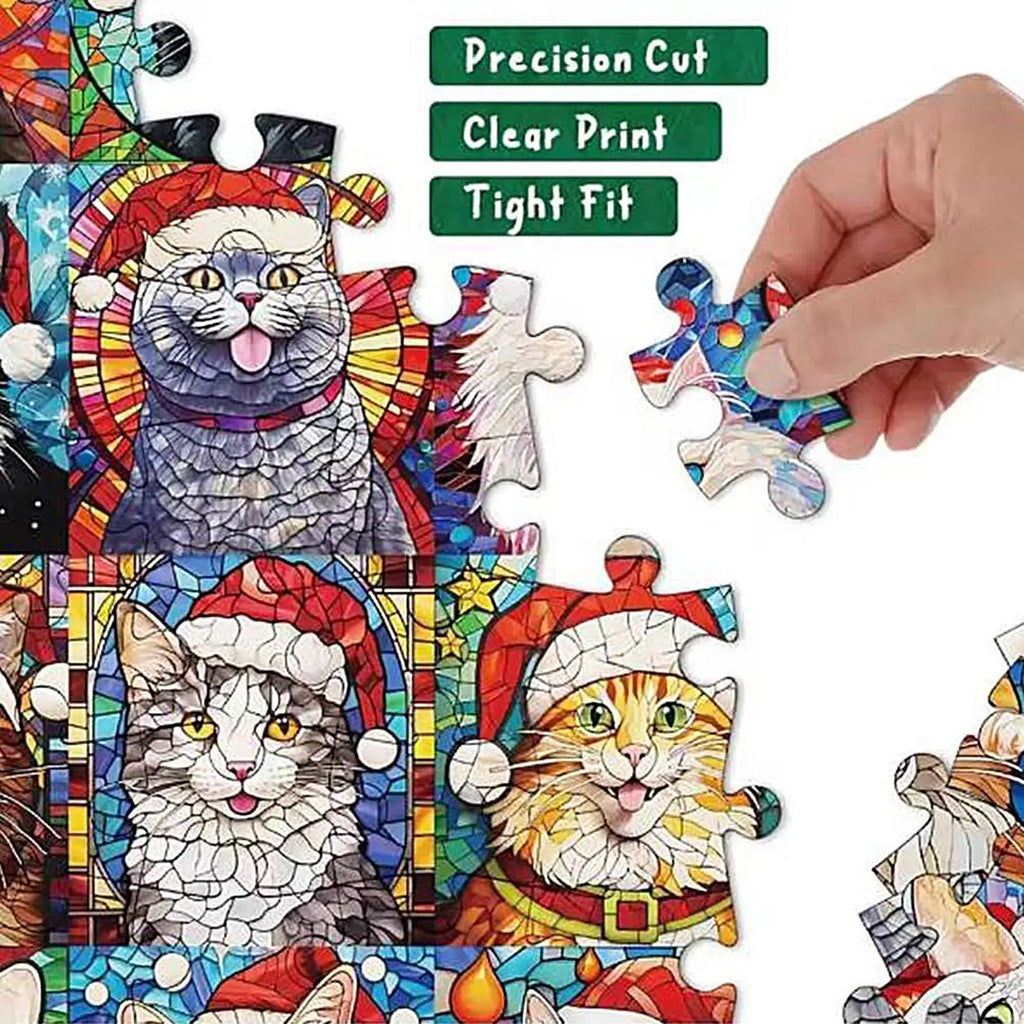 2025 Puzzle Advent Calendar 1000 Pet Theme Jigsaw Christmas Countdown