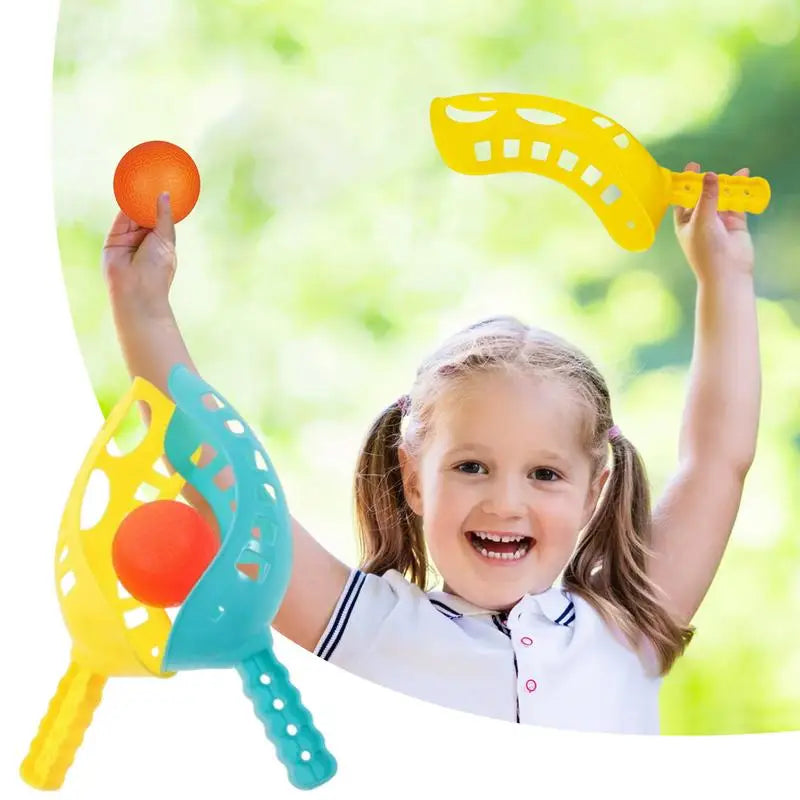 Scoop Ball Game Toss Catch Colorful Beach Toy Outdoor Sports Zpaxo