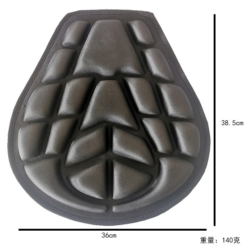 Universal Motorcycle Gel Seat Cover – 3D Air Cushion Saddle Pad