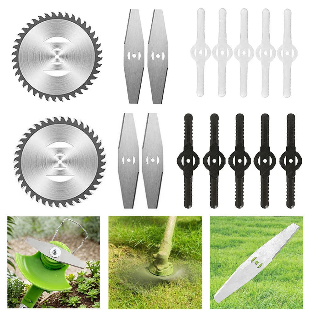 Lawn Mower Blade Plastic Metal Saw Cordless Grass String Trimmer