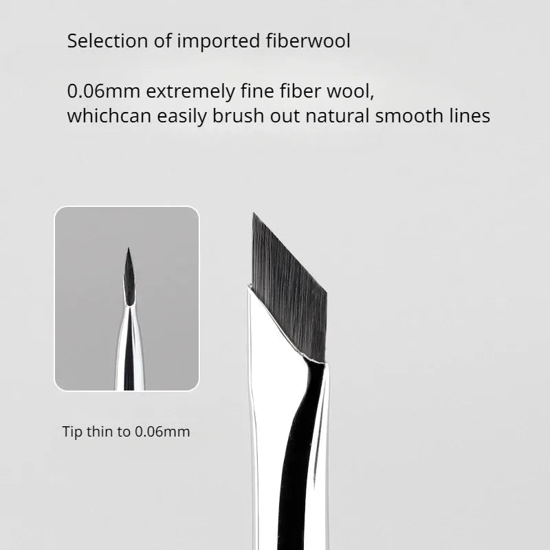 Ultra-Thin Angled Eyeliner & Eyebrow Brush Set | Precision Makeup