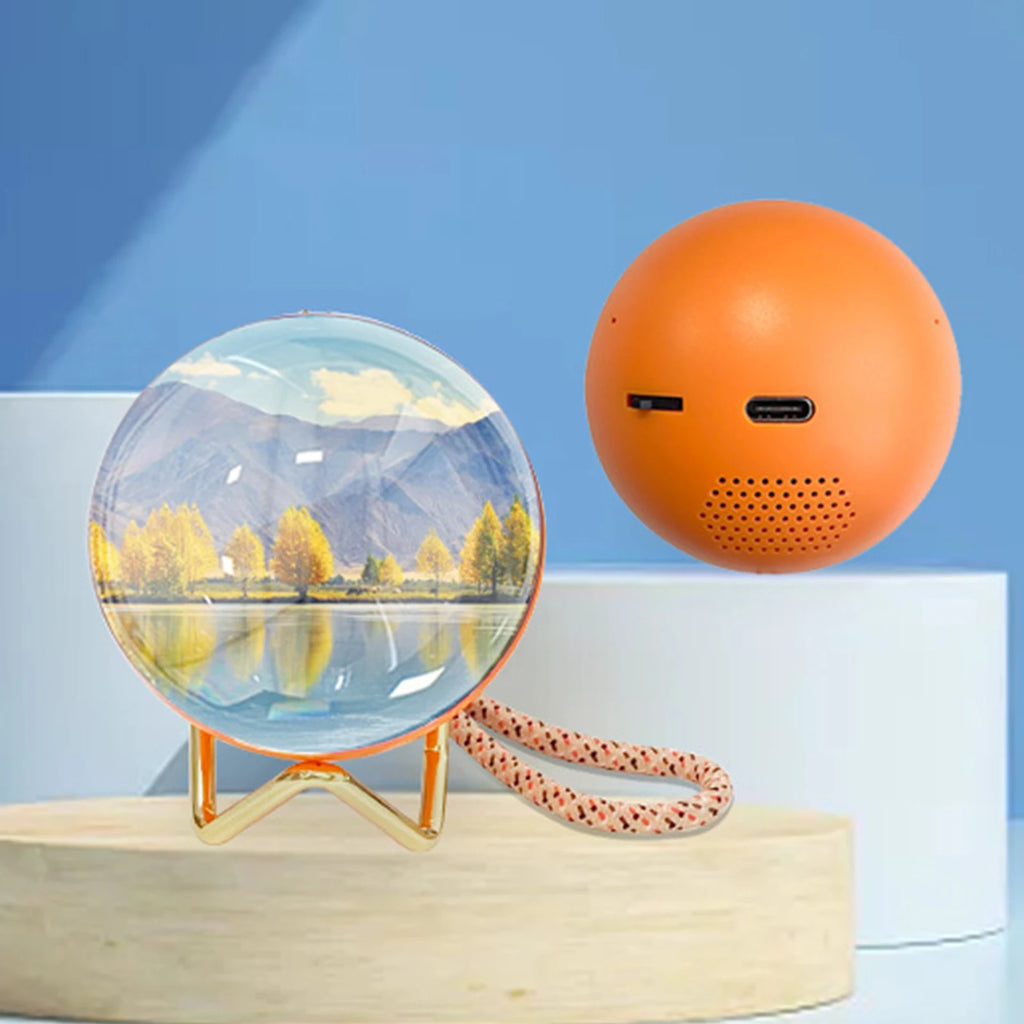 Crystal Ball Video Player Sound 3D Sphere Digital Display Unique
