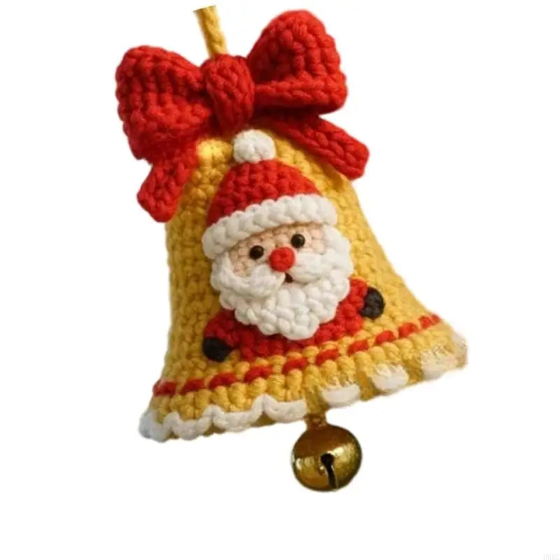 Christmas Bells Ornament Knitted Santa Hanging Tree Decorations