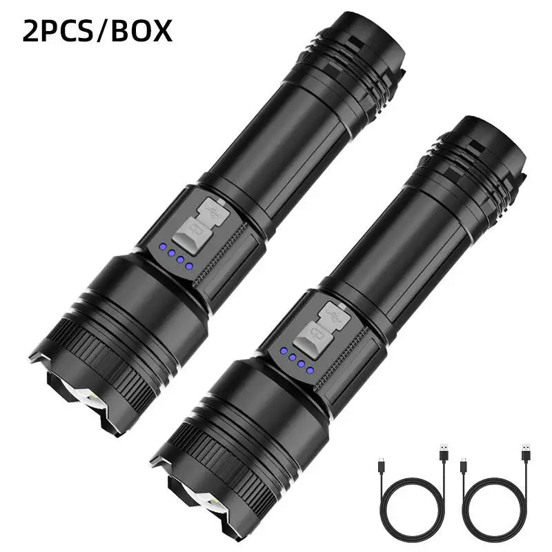 Strong Ultra Bright Long-range Flashlight Adjustable Zoom Multiple Zpaxo Cold White black ZOOM