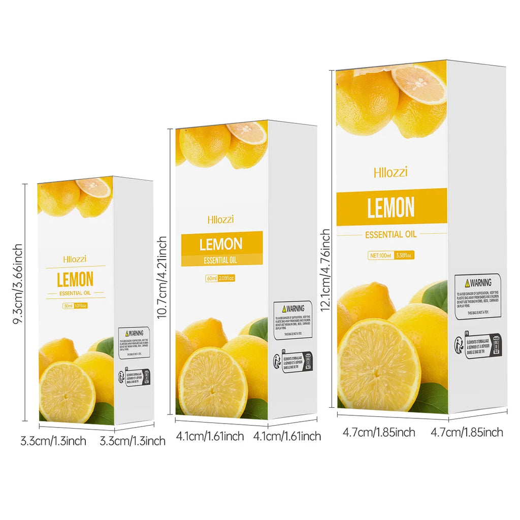 100ml/60ml/30ml Lemon essential oil Lemon Essential Oil Body Care Hair Care Aromatherapy Soap Making Diffusers Zpaxo