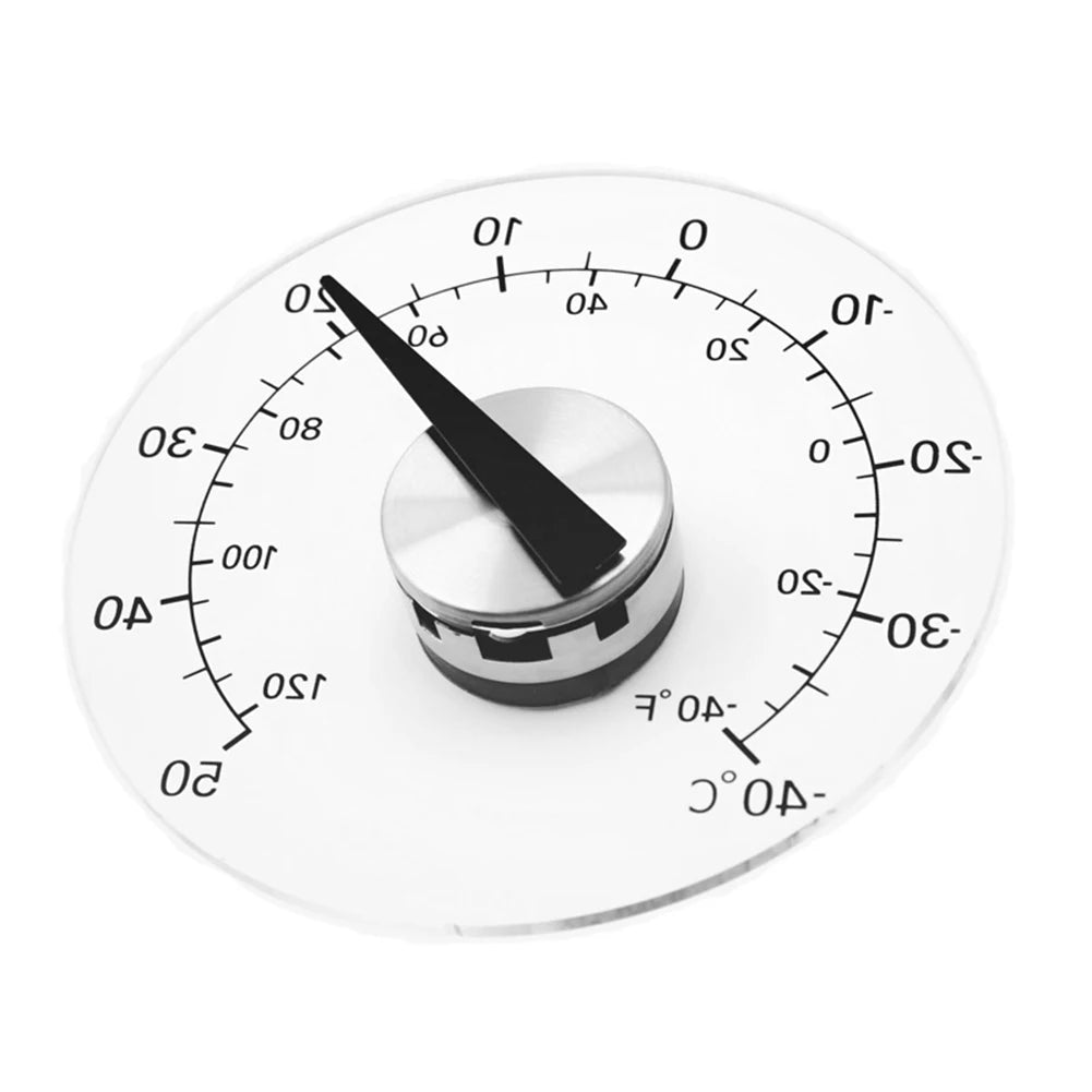 Mini Pointer Temperature Meter Monitor Thermometer Window Wall Indoor