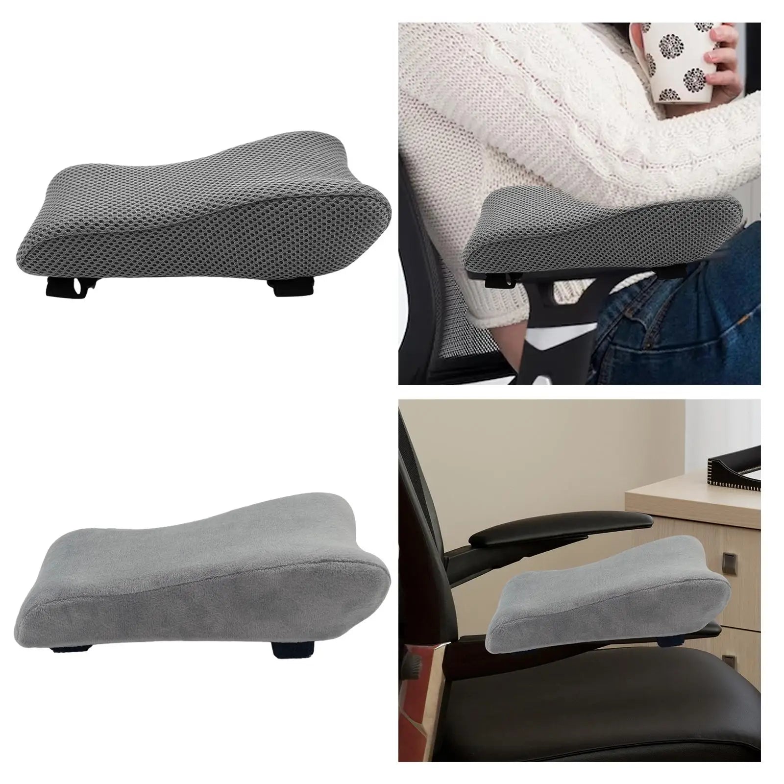 Armrest Pads Office Wrist Rest Comfortable Durable Support Cushion Detachable Cover Chair Arm Rest Cover Chair Arm Rest Pillow Zpaxo