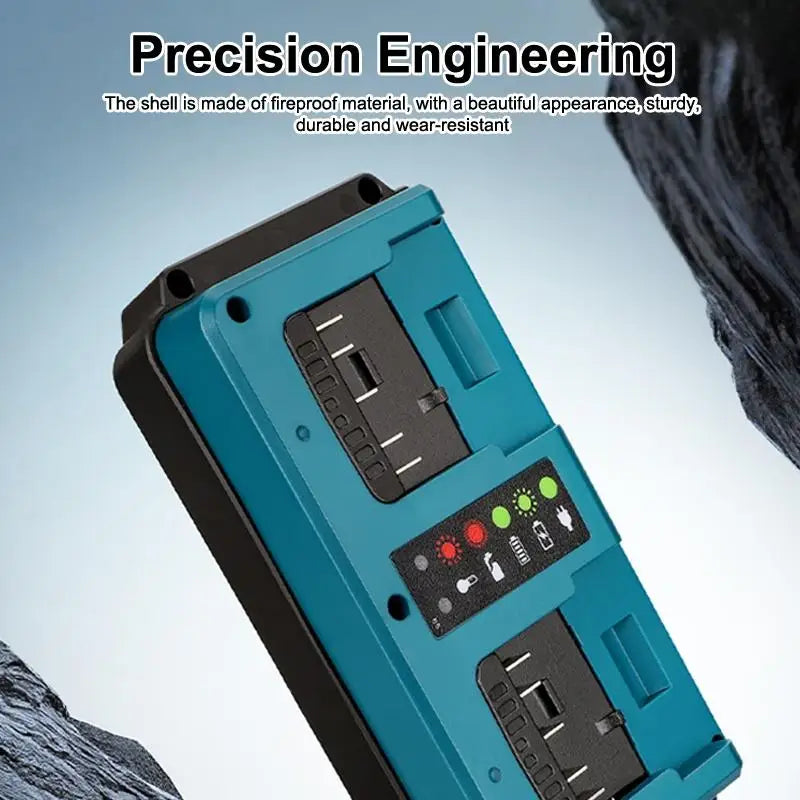 2-Port 14.4V–18V Li-Ion Battery Charger Station | BAT609