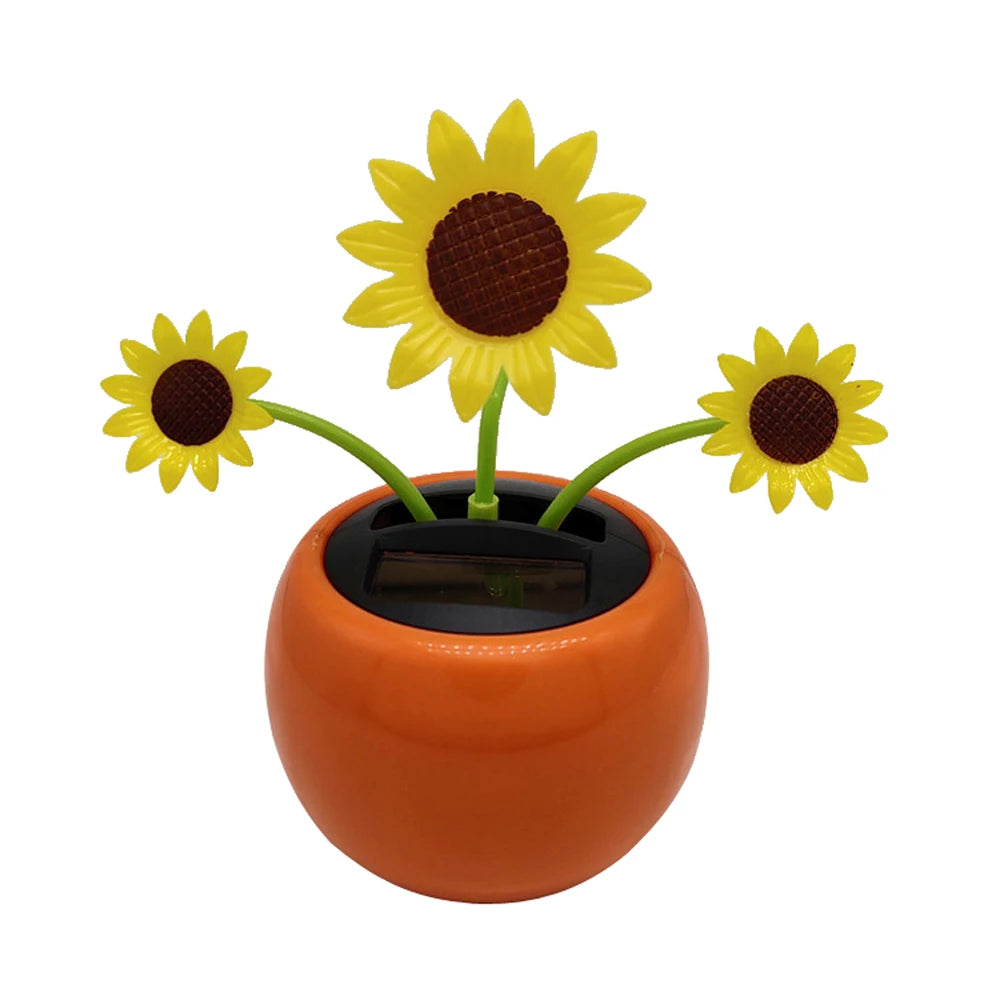 Office Creativity Insect Swing Car Dashboard Decor Honey Bee Solar Zpaxo