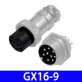 Metal GX16 16mm Aviation Wire Plug – 2-10 Pin Male Female Panel Mount Connector Zpaxo 9Pin