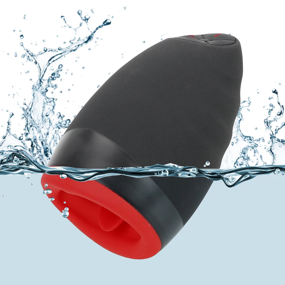 Erotic Silicone Heating Oral Sex Cup 6 Vibration Models Blowjob Toys