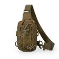 Tactical waist bag multifunctional hanging bag outdoor mobile phone crossbody bag chest bag camping cycling water bottle bag Zpaxo khaki bag