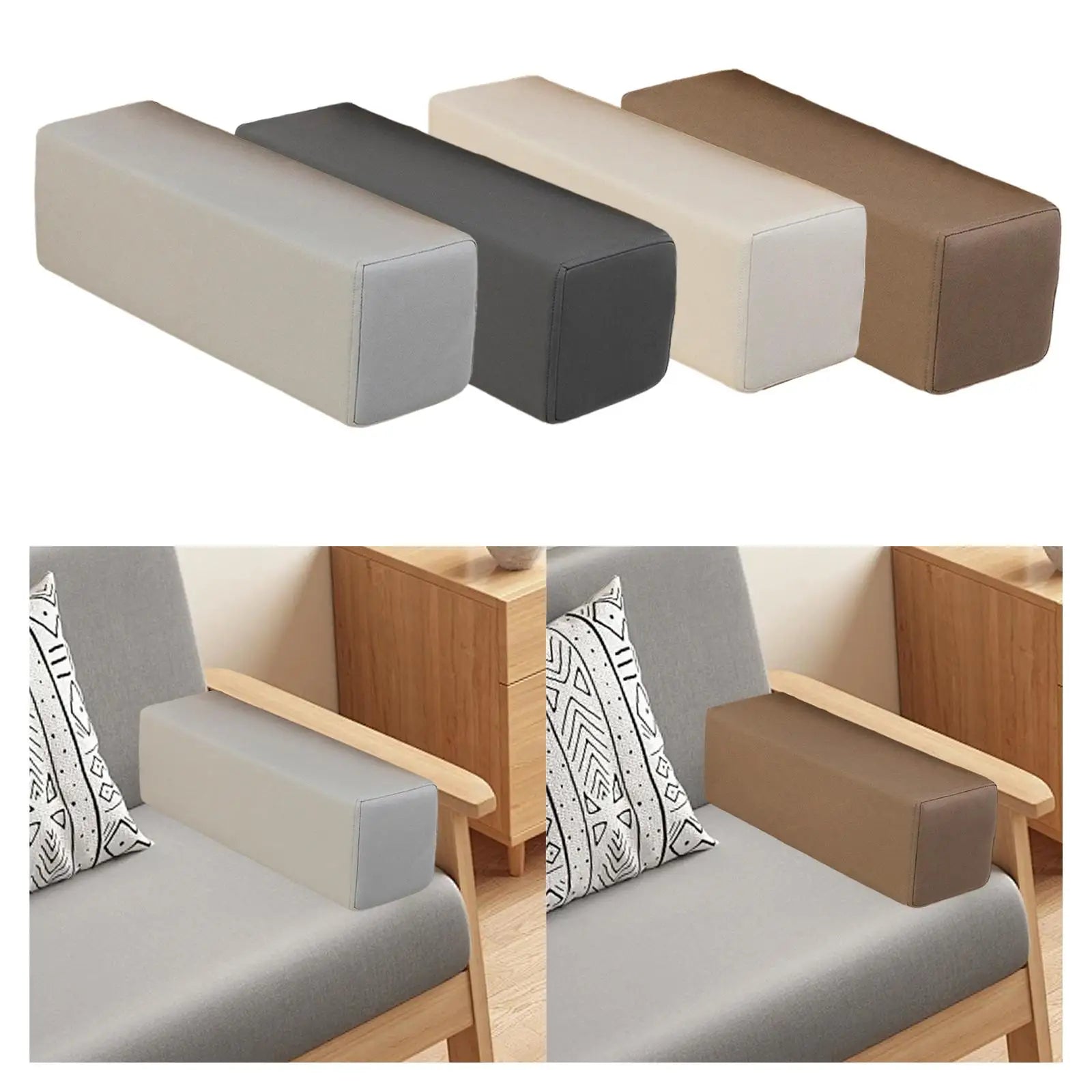 Sofa Arm Rest Pillow Bed Gap Filler Support Pillow Rectangular Cushion Zpaxo